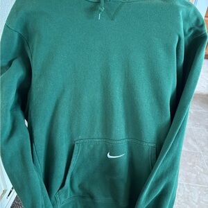 Nike Green Hoodie with White Swoosh